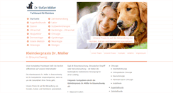 Desktop Screenshot of kleintierpraxis-moeller.de